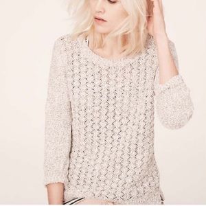 LOFT beautiful open stitch sweater!